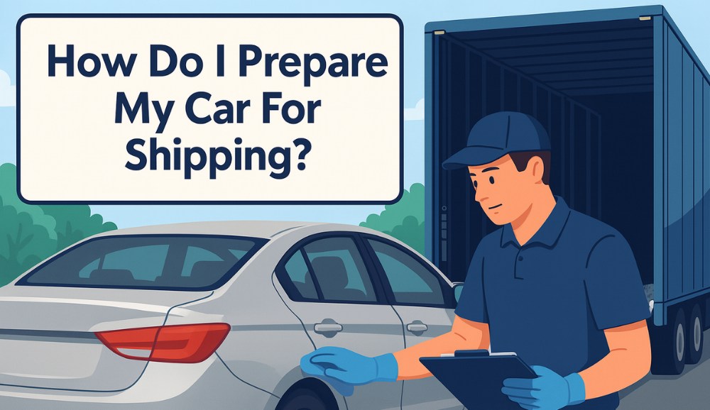 How do I prepare my car for shipping